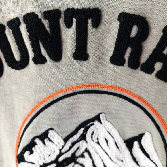 H&M oversized crop crewneck sweatshirt rainier mountain Washington state - Picture 3 of 3